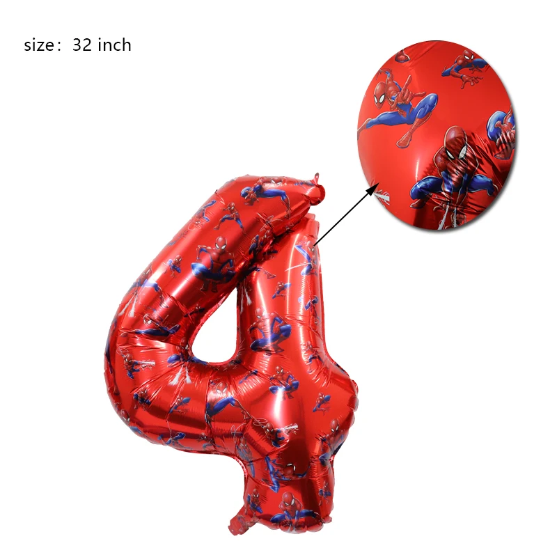 SpiderMan Geburtstagsparty-Dekoration Anpassbares Geburtstags-Set Neues Muster Luftballons Latex-Ballon Hintergrund Event-Zubehör Banner – Detail 2