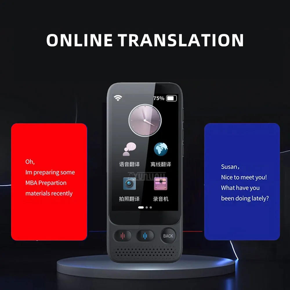Simultaneous interpretation translator for international travel, Multi language ultra-thin intelligent translation machine