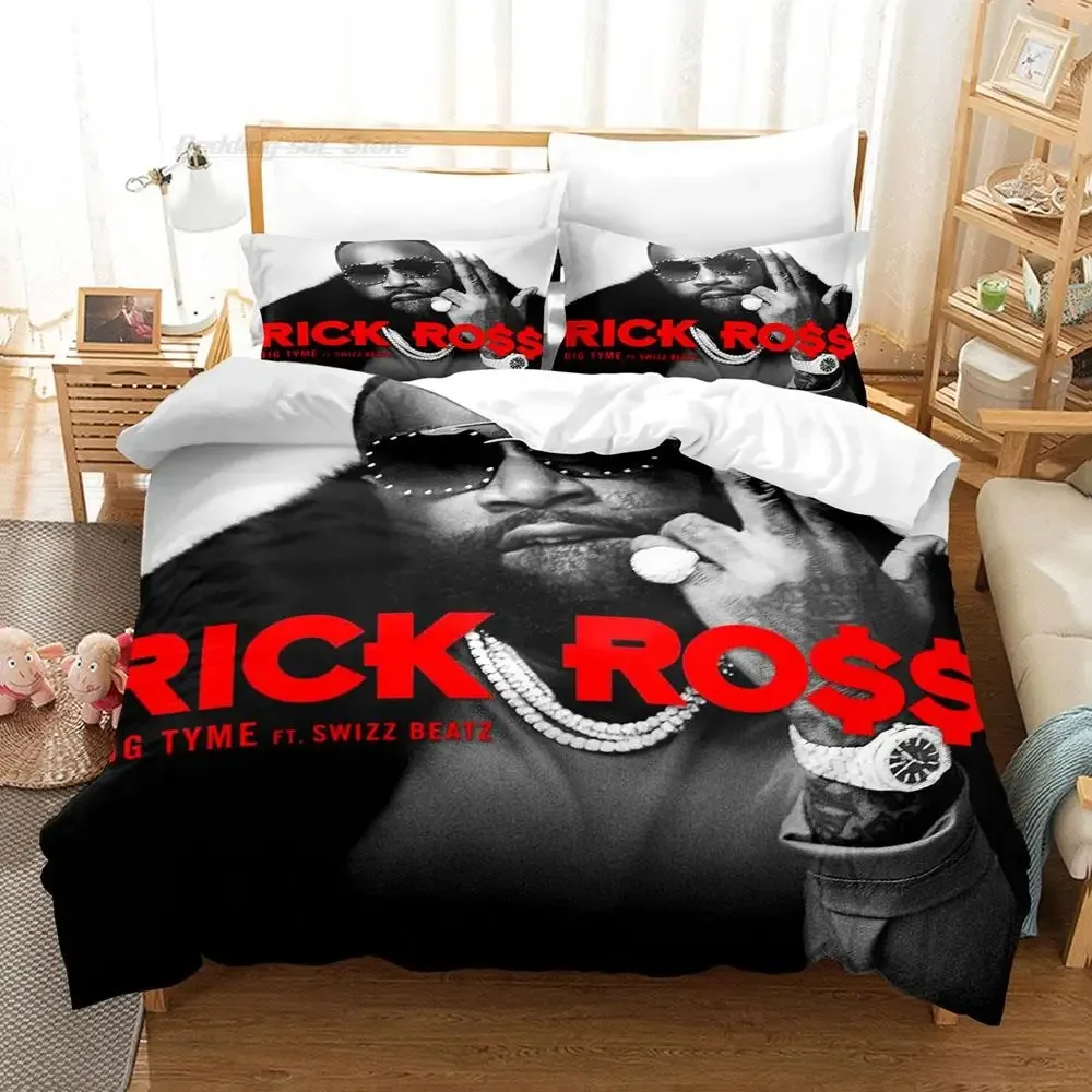 RICK ROSS Bedding Set Single Twin Full Queen King Size Bed Set Aldult Kid Bedroom Duvetcover Sets 3D Print Cool bed sheet set