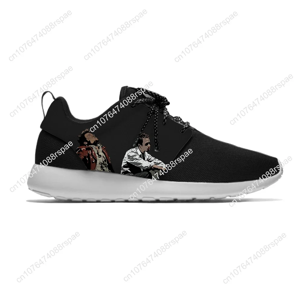 Filmvechtclub Grappige Mode Persoonlijkheid Coole Sport Hardloopschoenen Lichtgewicht 3d Geprinte Dames Mesh Sneakers