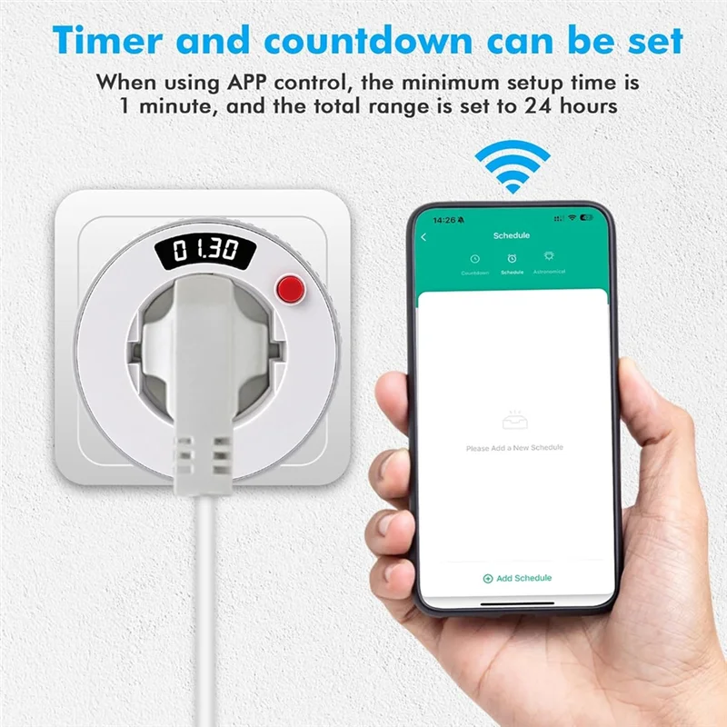 A26F-Wifi المكونات الذكية 16A المقبس عرام حامي طفل حماية المنزل توقيت APP التحكم الحياة الذكية الاتحاد الأوروبي التوصيل