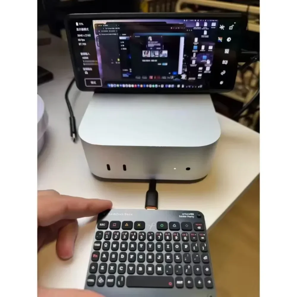Basic Version Replica Keyboard for KeebDeck STM32F042 Custom Chip AP5032KTR Backlit Compatible with Cellphone and Computer