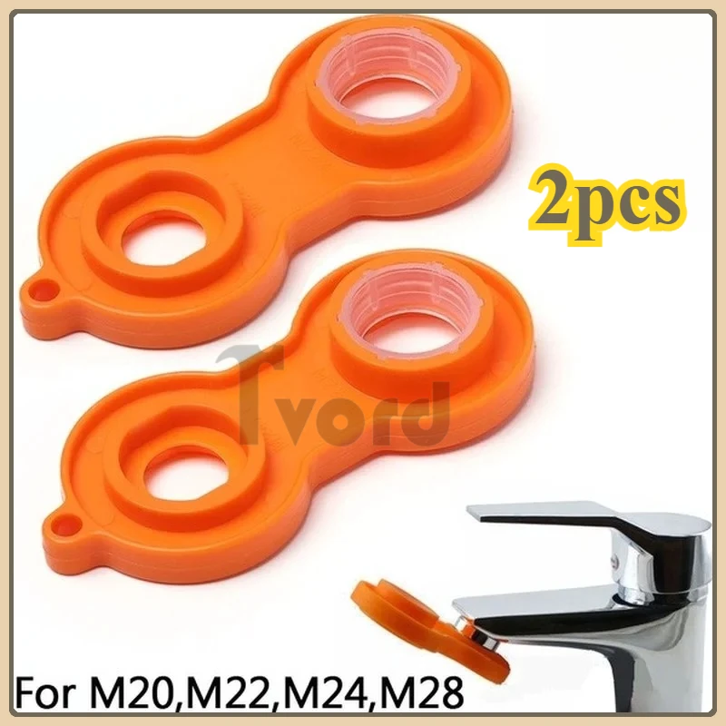 

2Pcs Faucet Aerator Detached Install Spanner Plastic Repair Kit Replacement Tool Spanner for Faucet Aerator Spanner Wrench