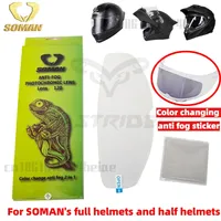 SOMAN Motorcycle Helmet Anti-fog Sticker AV07 Color-changing Anti Fog Sticker Helmet Universal Motorcycle Accessories