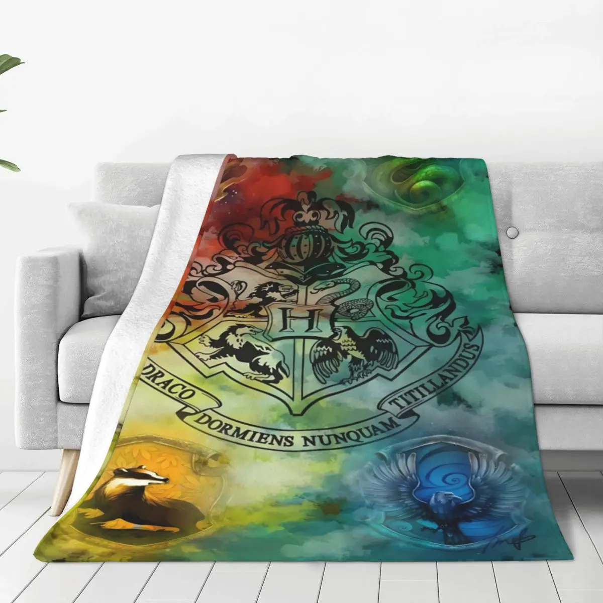 Harrys Potters Blanket Warm Soft Street Trend Plush Throw Blanket For Home Decor Picnic Flannel Bedspread Bed Cover