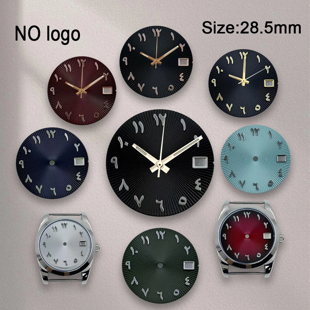28.5mm No Logo Blank  Arabic Numeral Dial High-Quality For NH35 Movement No Luminous Watch Accessories Repair Tools