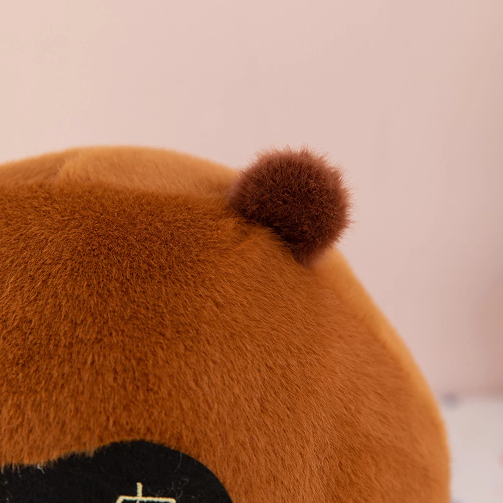 

To Be Rich Capybara Plush Toy Gourd Backpack Fluffy Capybara Cotton Doll Brown Cute Capybara Stuffed Doll Birthday