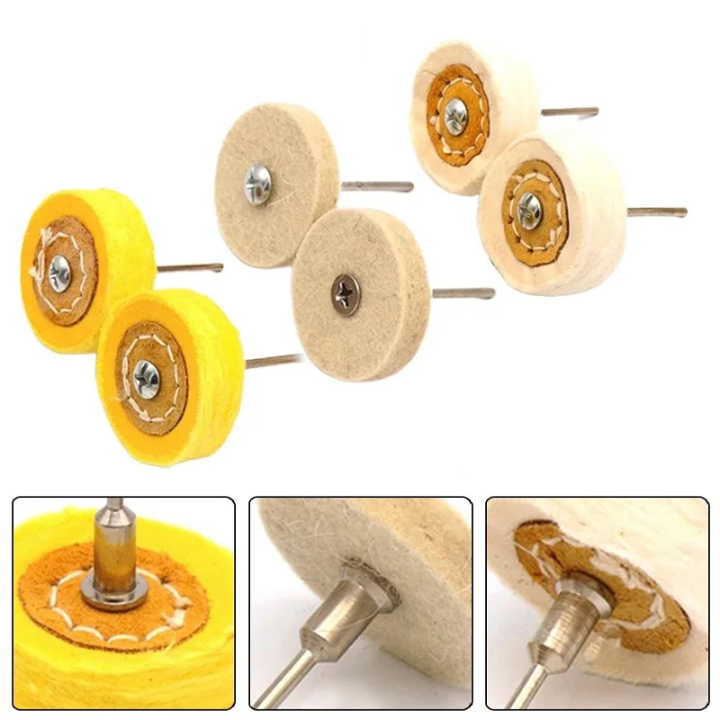 1Pcs 50mm Polishing Wheel Cloth Buffing Wheel Gold Silver Jewelry Mirror Polish Pad For Grinder Power Tool Accessories