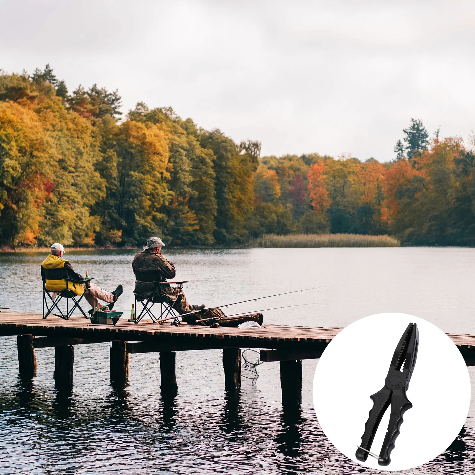 

1pc Plastic Fish Clamp Lightweight Durable Non-Slip Teeth Design Easy Fish Handling Lip Grip Tool Fishing Pliers
