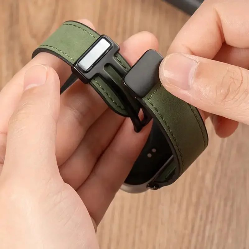 حزام مغناطيسي لـ Xiaomi Mi Band 9 Pro 8 Pro سوار من السيليكون لساعة Redmi Watch 4 5 معصمه ملحقات حزام الساعة الذكية
