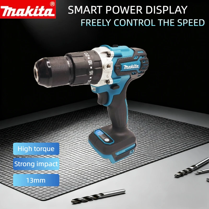 

MAKITA 18V lithium electric rechargeable hand drill DDF487 13mm without charger and battery