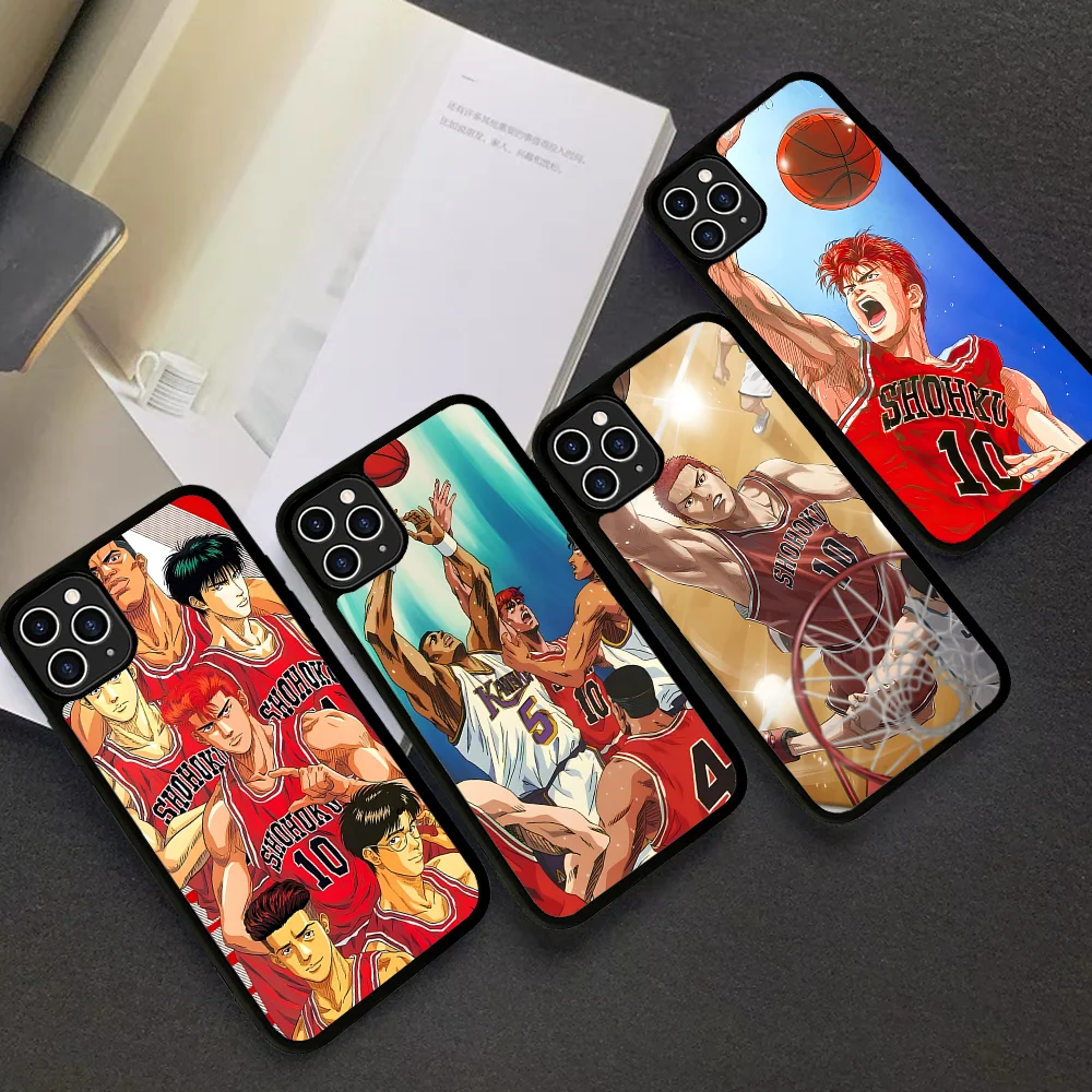 Slam Dunk Anime Phone Case Silicone PC+TPU For For IPhone 11 12 13 14 15 16 Plus Pro Max Cover