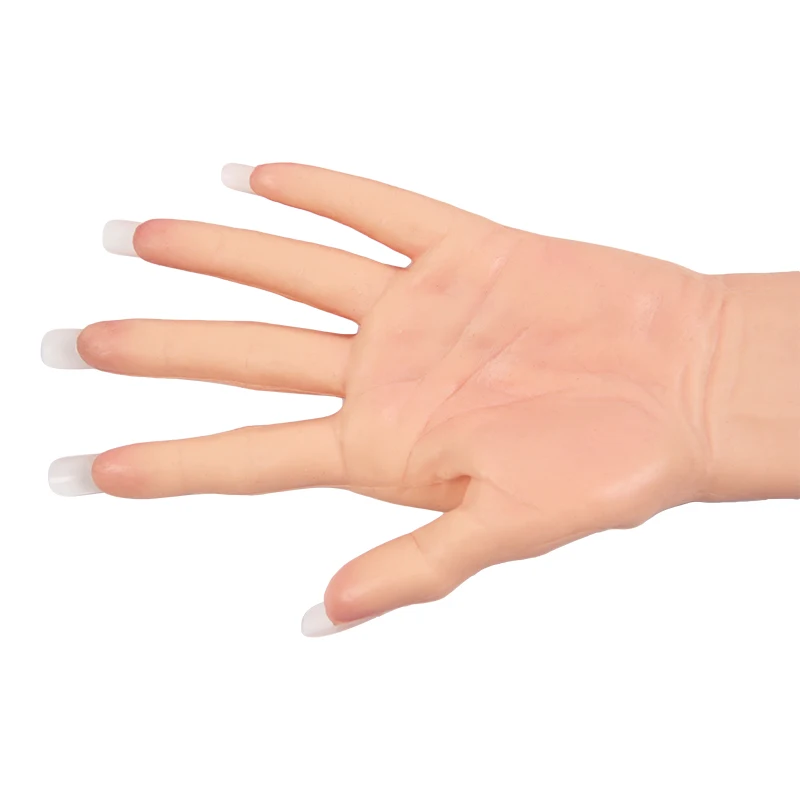 Silicone Prosthesis Female Hand Sleeve Highly Simulated Skin Artificial Arm Cover Scars