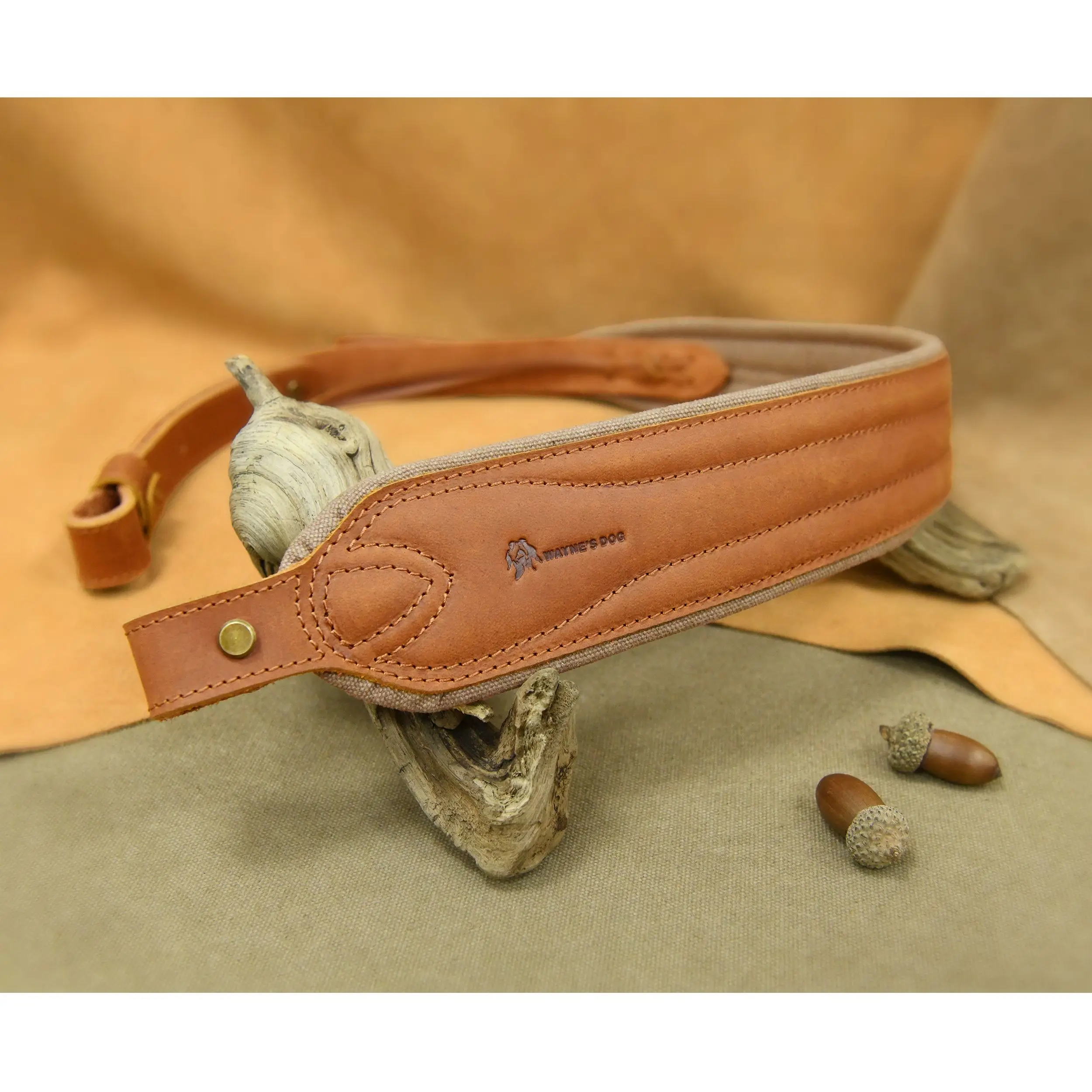 

WAYNE'S DOG Retro Crazy Horse Leather Rifle Sling Gun Carrying Strap Adjustable Hunting Shotgun Belt