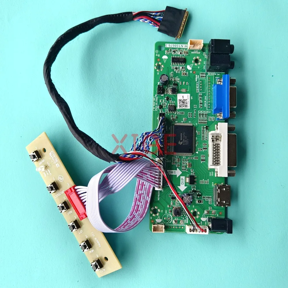 

Для LTN140KT01-001 LTN140KT01-301 1600x900 LVDS 40-контактный HDMI-совместимый 14 "DVI VGA ноутбук матричный контроллер плата драйвера DIY Kit