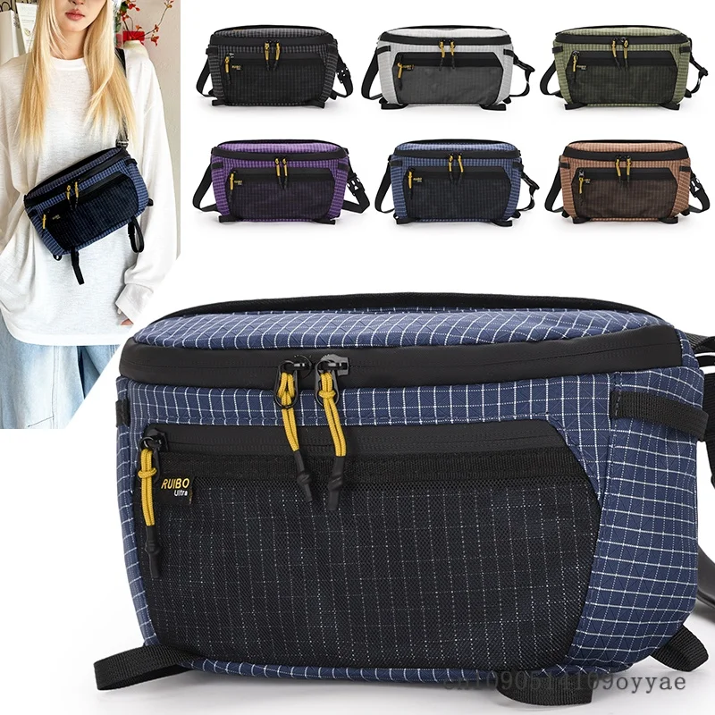 Multifunktionale Brusttasche Outdoor-Wandertasche Leichte Crossbody-Hüfttasche für Reisen Camping Sport Mehrtaschen-Bag