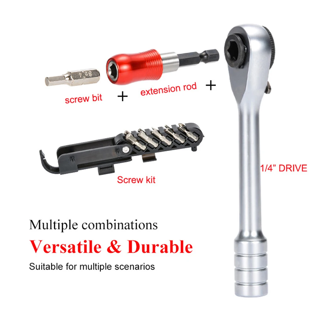 Ratsche Multi Funktion Reparatur Werkzeuge Set Quick Release Multifunktionale Ratsche Werkzeug Set Radfahren Zubehör