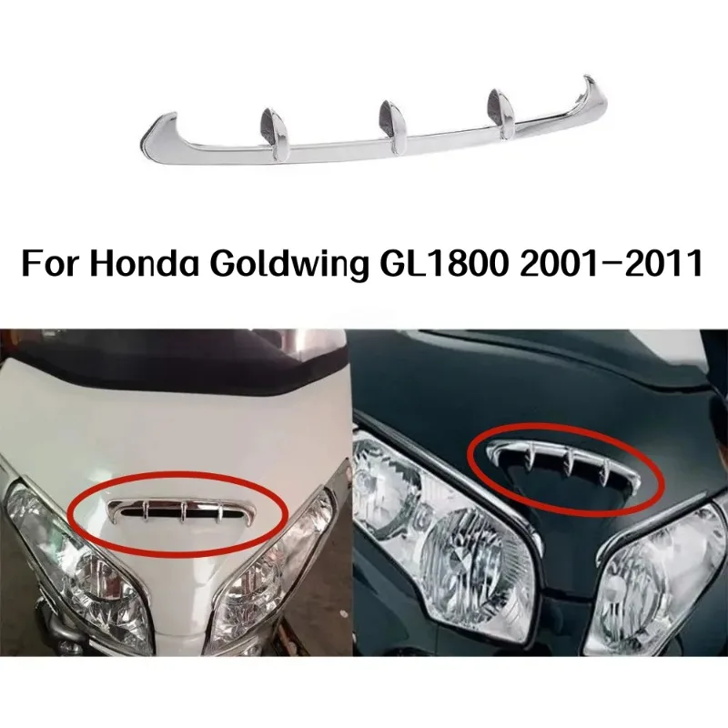 Gold Wing Motorcycle Fairing Scoop Trim Decoration Chrome For Honda Goldwing GL 1800 2001-2012 2013 2014 Air outlet decoration