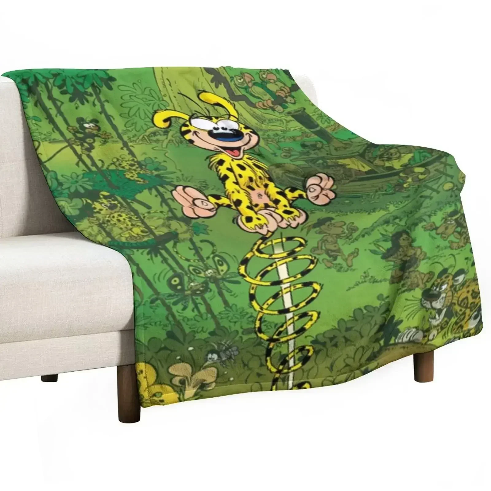 Marsupilami spring original Throw Blanket For Sofa Thin Furry Blankets