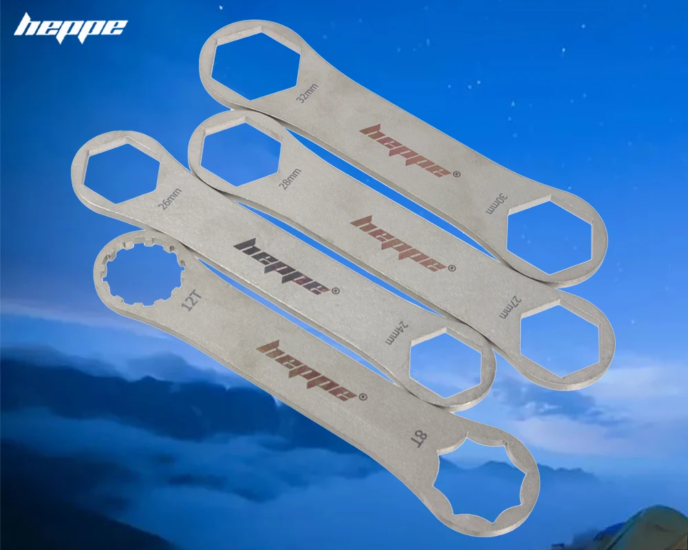 HEPPE Bike Gabel Schulter Wrench Fahrrad Gabel Reparatur Werkzeug Gabel Kappe Spanner 8-12T/24/26/27/28/30/32mm für XCR XCT XCM ST RST – Detail 4