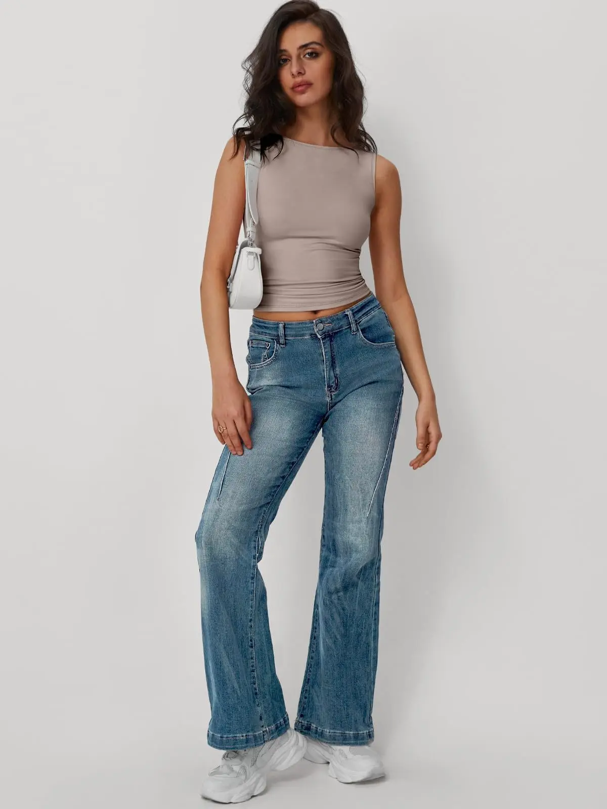 2026 Neues Ärmelloses Damen-Top Frühling/Sommer Mode Figurbetonte Cropped Pullover Y2K Elegante Damenmode – Detail 16