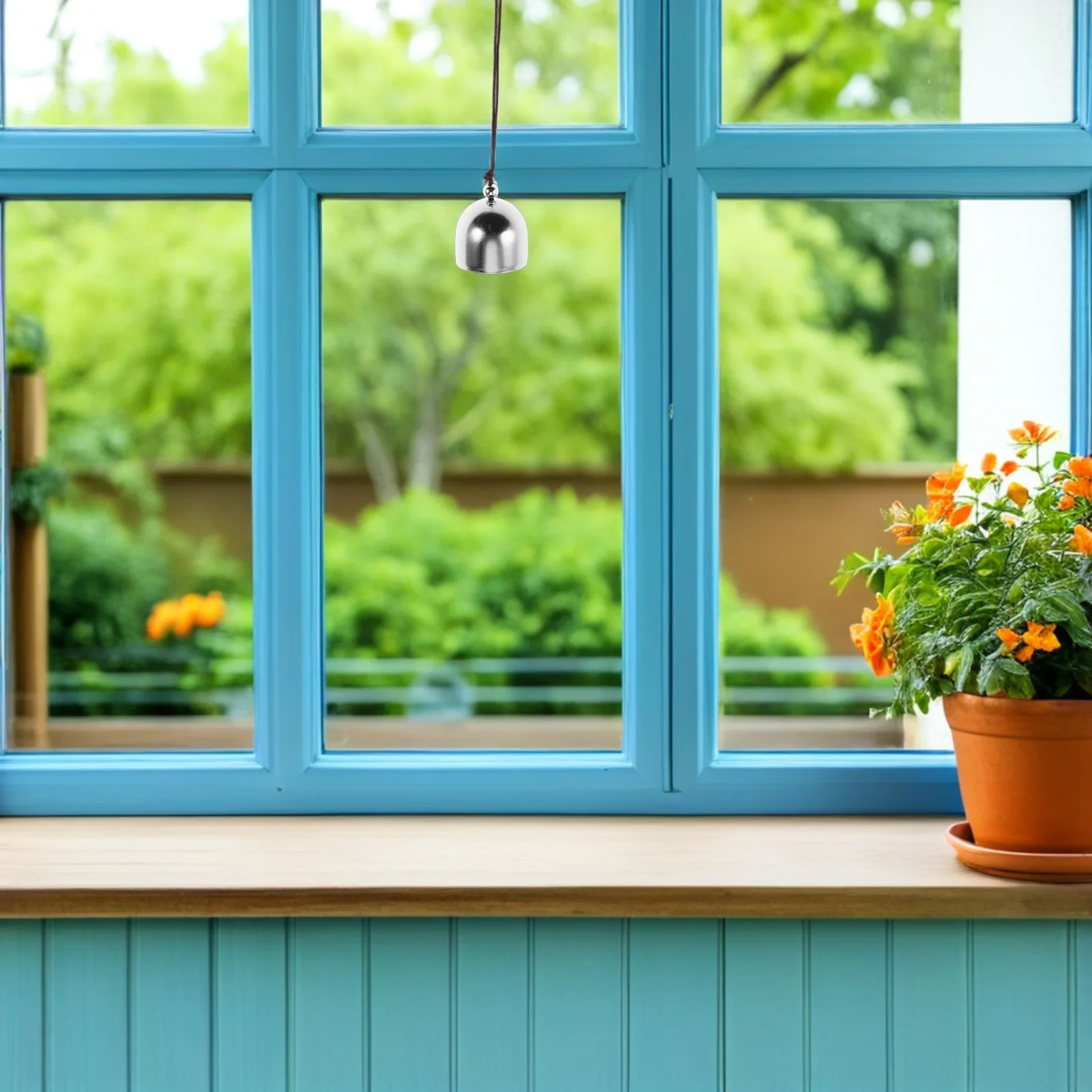 

20Pcs Decorative Hanging Bells Wind Chimes Metal Crafting Kit Silver Wind Chime Bells for Home Garden Window Christmas Ornaments