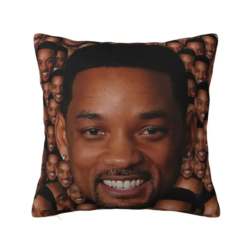 Custom Wills Smiths American Actor Rapper Pillow Case 40x40cm Decorative Nordic Cushion Cover Soft Pillowcase