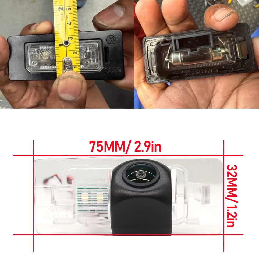For Audi A6 C6 Facelift C7 4G 2010 2011 2012 2013 2014 Night Vision Reversing High-definition Waterproof Car Rear View Camera