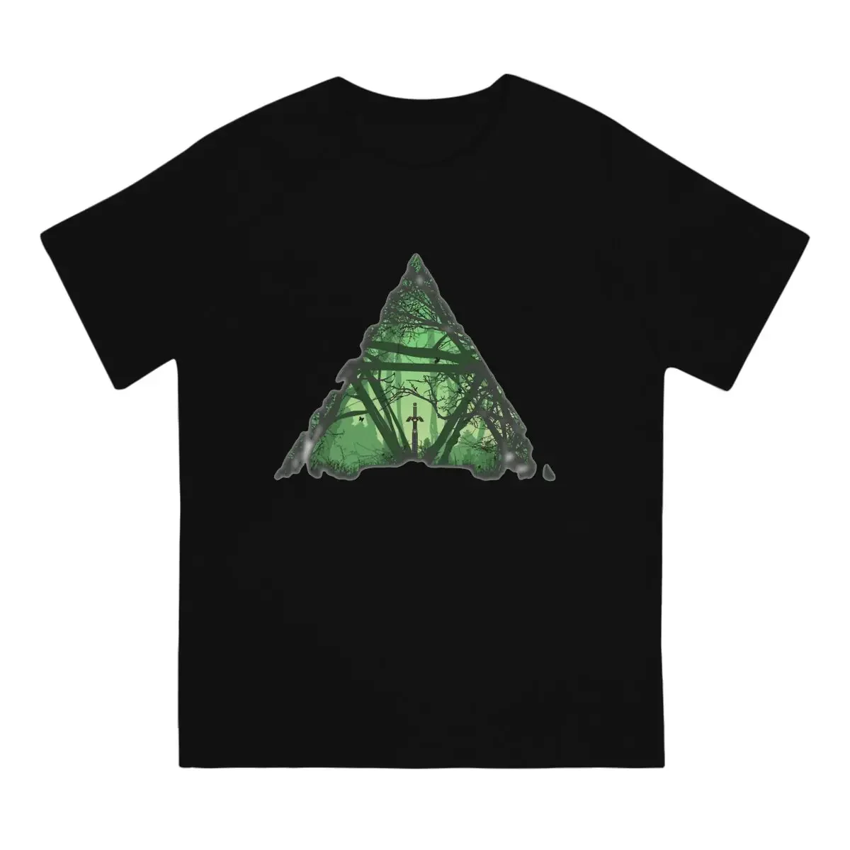 Forest Triforce Unique TShirt Z-Zelda Leisure T Shirt Newest T-shirt For Men Women