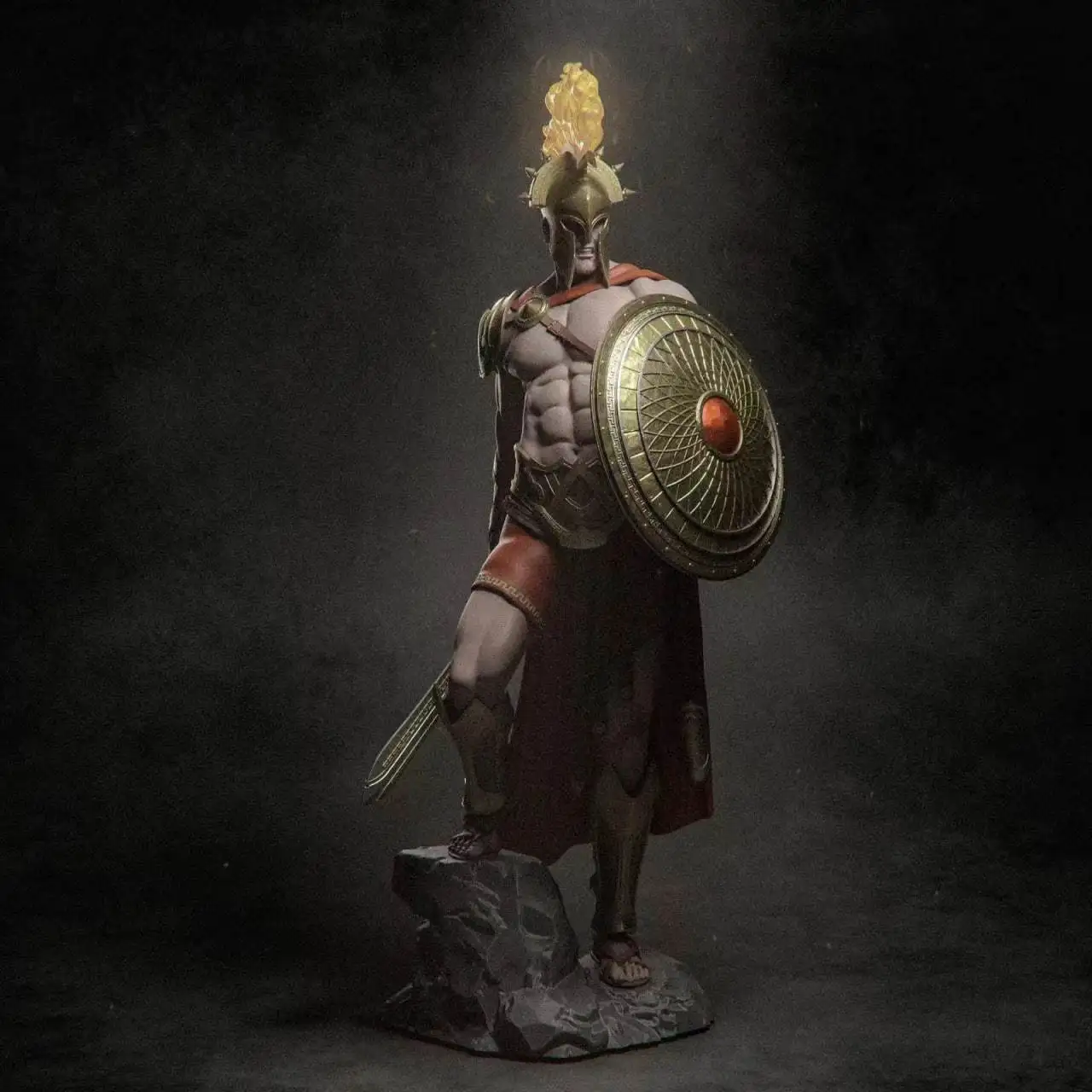 Figurine en résine à l'échelle 1/24, Berserker romain, guerrier spartiate, Kit de modèle à assembler, jouet d'impression 3D non assemblé et non peint