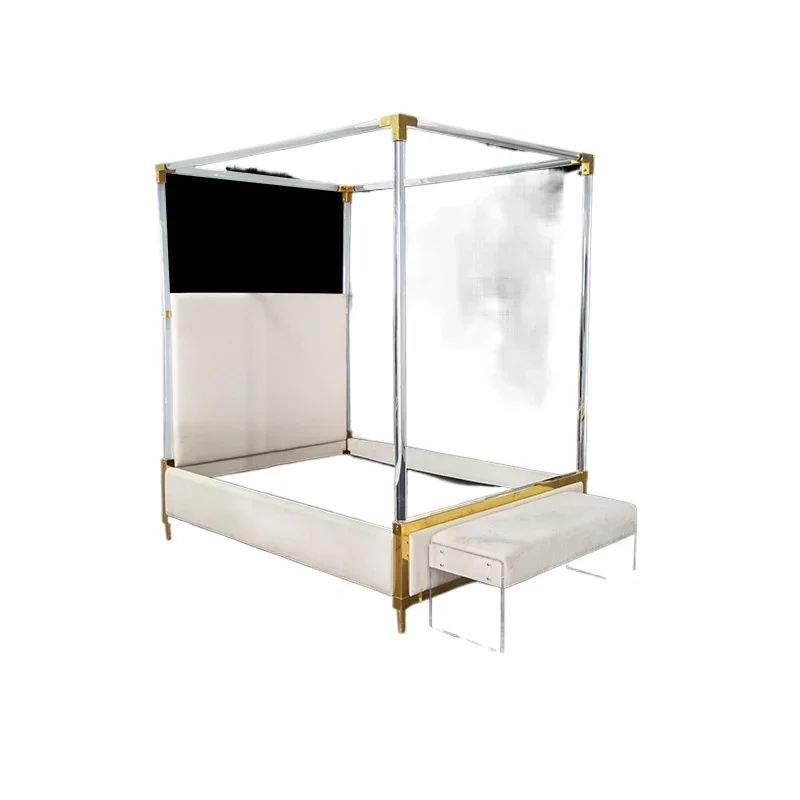 Acrylic furniture bed creative simple transparent newborn crib guardrail anti-drop fence crib