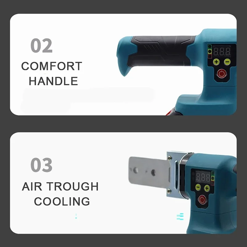 Imagem -06 - Máquina de Solda de Tubos sem Fio Solda Plástica Aquecimento de Tubos Bateria Makita 18v Ppr pb pe 2050 mm