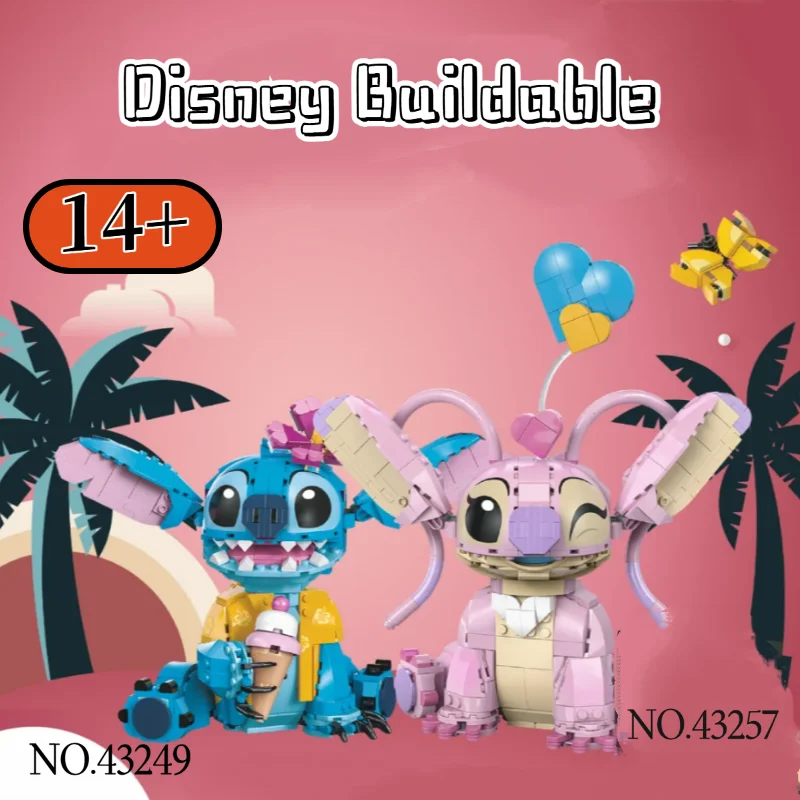 

MINISO Disney NEW 784PCS Cute Angel Cartoon Display Set Model 43257 Building Blocks Bricks Kid Toys Girl Boy Birthday Gift