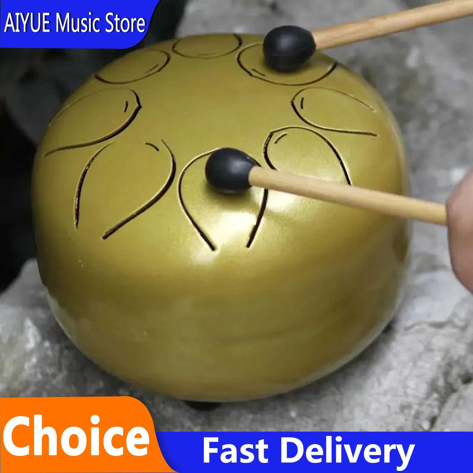 

IRIN 5 Inch Steel Tongue Drum Ethereal Percussion for Yoga Meditation Handpan Tank Drum With Bag Musical Instrument Parts