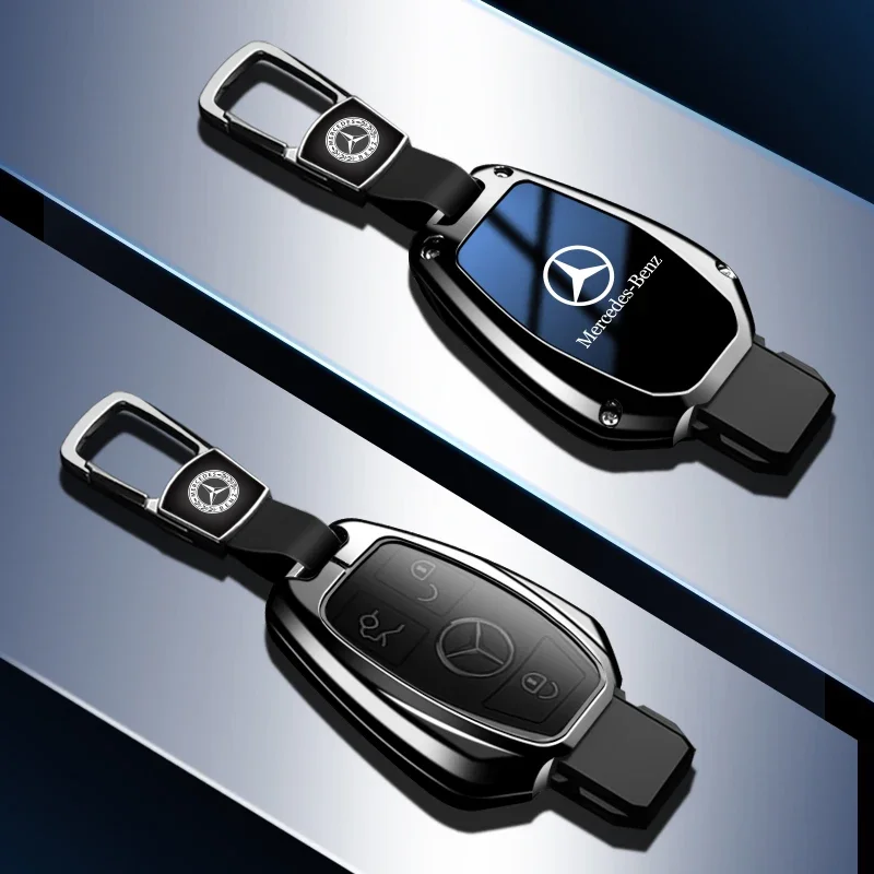 3 Buttons Car Zinc Alloy Key Case Cover Shell Fob Car-Styling Accessories for Mercedes Benz CLS CLA GL R SLK AMG A B C S Class