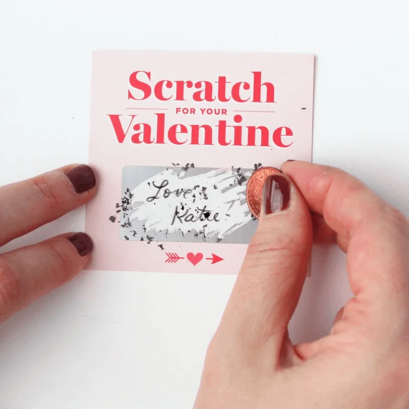 10pcs Scratch-off Cards Birthday Gift Love Coupons Anniversary DIY Gift for Her Valentine's Day Tickets Love Note Game Cards