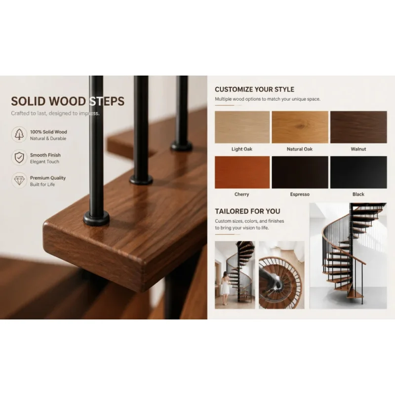 custom.China Steel Treads Powder Coated Staircase Outdoor Indoor Stairs Railing Design
