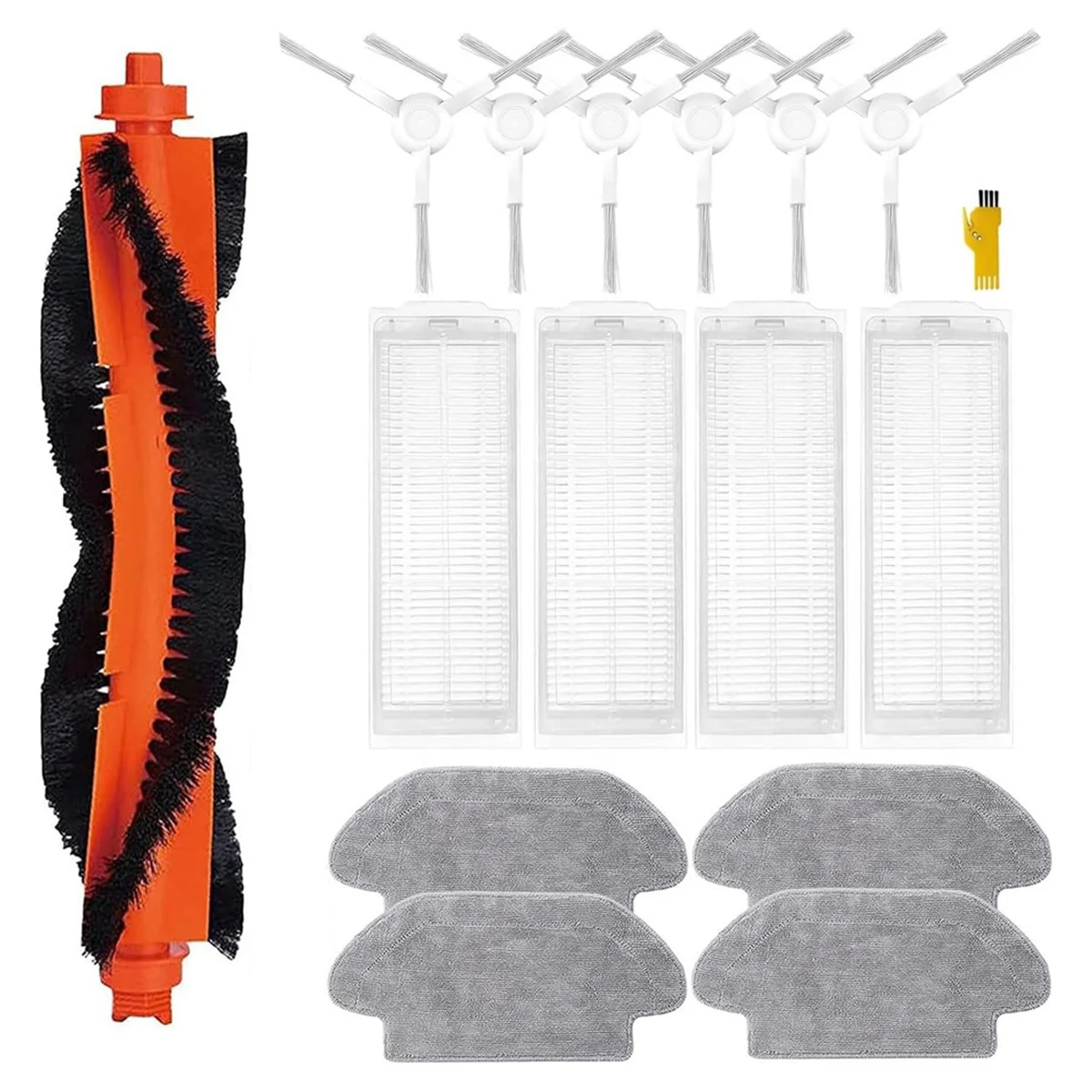 

Accessories Replacement Parts for Mi Robot S12/Mop 2S/Mop Pro/Mop P Vacuum Cleaner, Main Brush Filters Mop Cloths