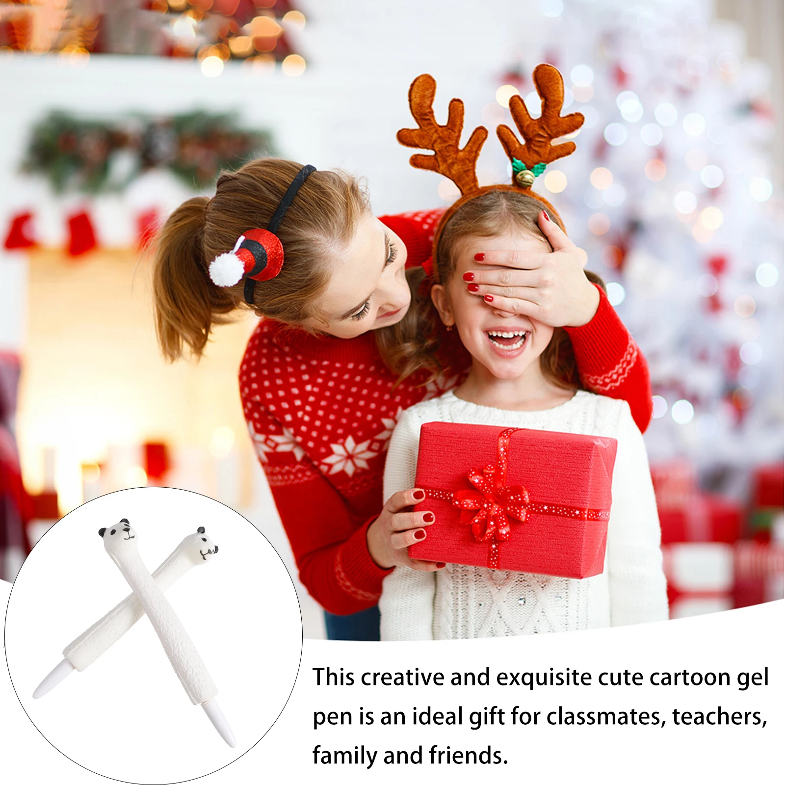 

2 Pcs Stress Pen Gel Ink Pens Depression Relieve Squeeze Toy Cute Students Relief Plastic Squeezing Writing