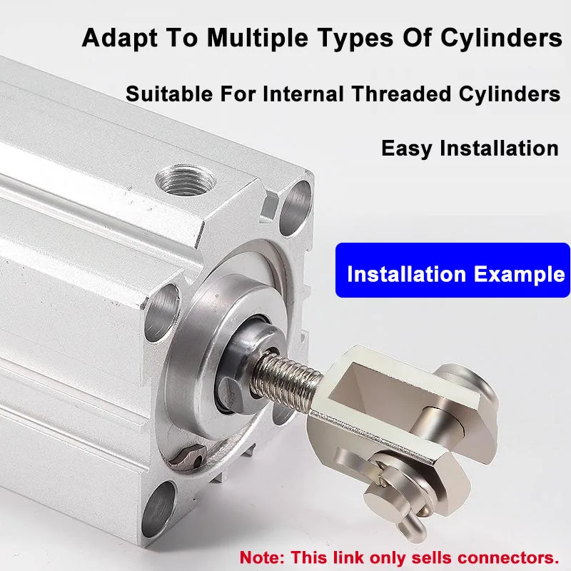Thin Cylinder SDA/ACQ/CQ2B Pneumatic Accessories Y-shaped Connector External Thread Connector