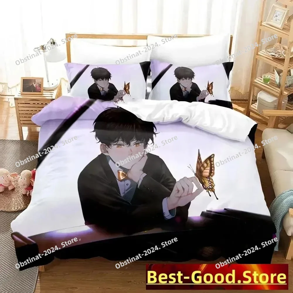 Juego de cama con estampado 3D de Anime Bj Alex, funda nórdica, funda de edredón, funda de almohada, edredón king Queen Size, juego de cama para niños y adultos