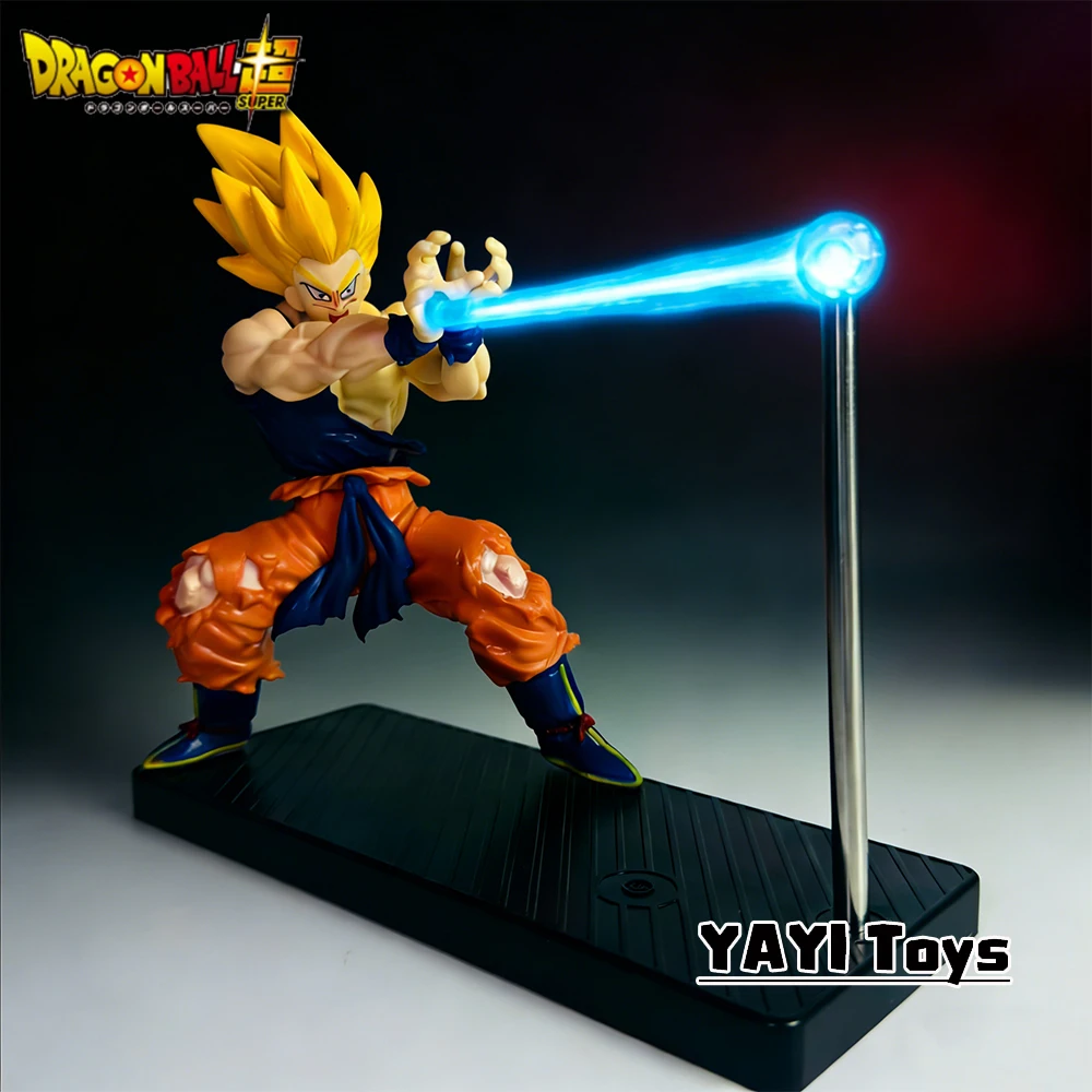 Heißer Dragon Ball Son Goku Nachtlicht Anime-Figur Vegeta Berührungsempfindliches Magnetisches Nachtlicht Kreative Dekoration Cooles Modell-Puppen-Geschenk