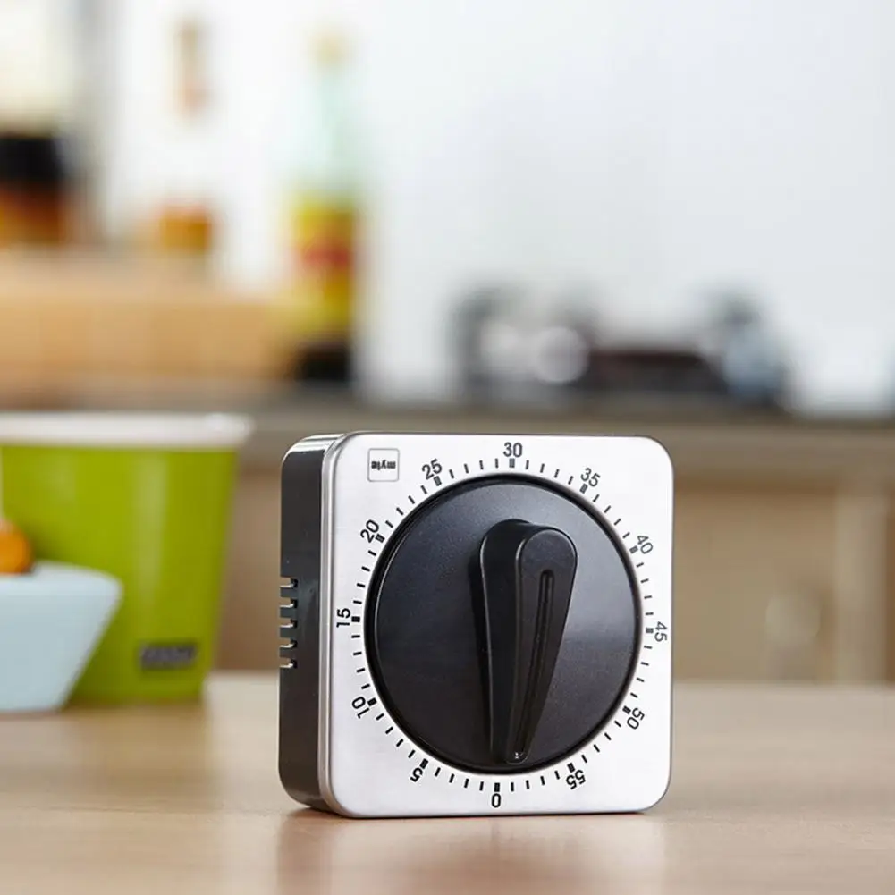 

Кухонный таймер из нержавеющей стали, кухонный таймер из нержавеющей стали с магнитной задней крышкой, часы шеф-повара для приготовления пищи, Громкий будильник для тренировок
