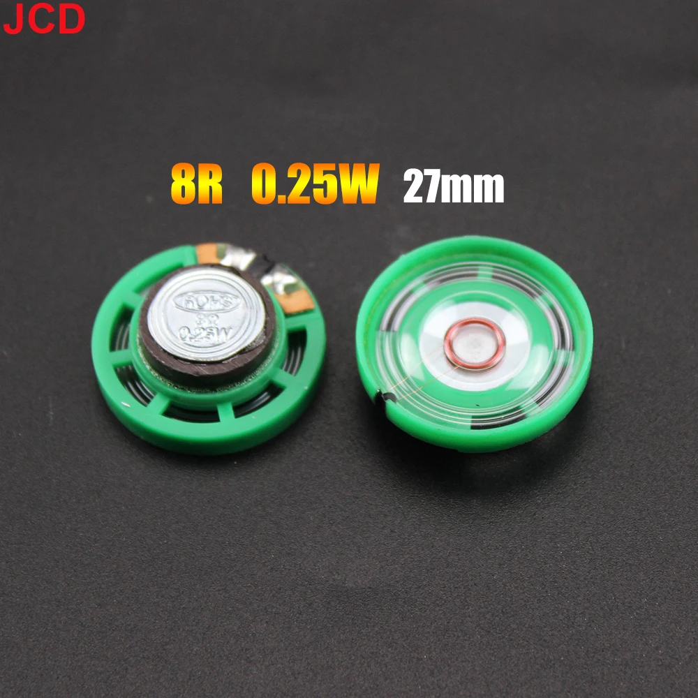 JCD 1 adet 8 /16 / 32Ohm 0.25W 0.5W ultra-ince kapı zili boynuz oyuncak-araba kornası 1616r 32R 20 21 23 27 29 36 40 mm çap hoparlör