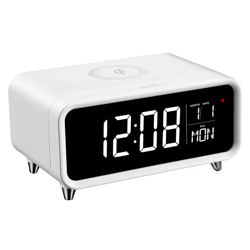 Multifunctional Electronic Alarm Clock Student-specific Smart Desktop Clock Three-speed Night Light Timing Alarm Digital Bedside