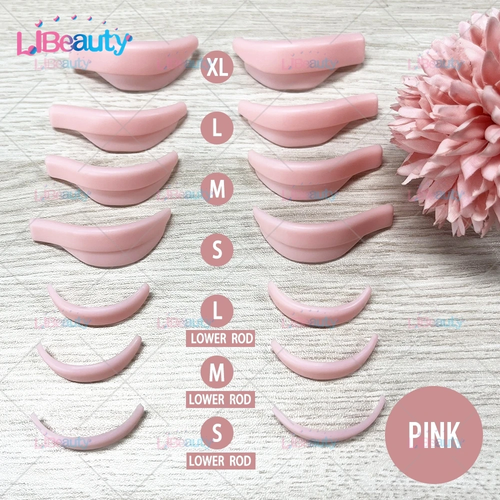 Libeauty, 4 pares, varilla permanente de pestañas de silicona reutilizable, varilla de pestañas pegajosas, escudo de elevación, rizador de pestañas 3D, accesorios, herramienta de maquillaje