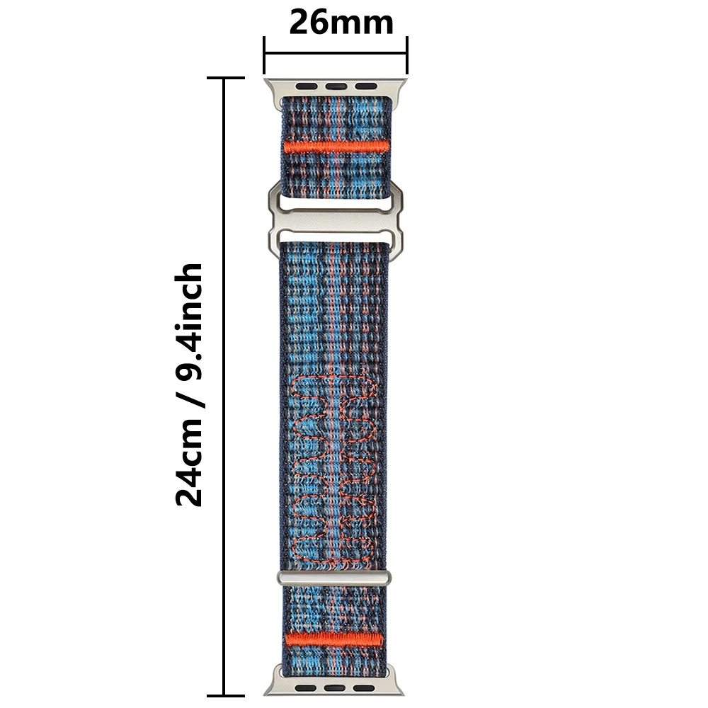 Correa deportiva de nailon para Apple Watch, Correa de 49mm, 45mm, 44mm, 42mm, 41mm, 40mm, 38mm para Iwatch Series 9, 8, 7, 6, 5, 4, Se 3, Ultra 2