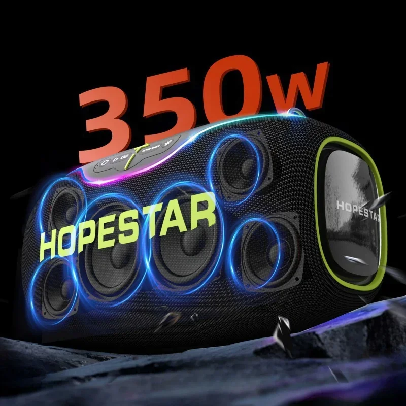 

Hopestar A80 Профессиональный динамик Открытый беспроводной бас-сабвуфер Громкий портативный аудиоплеер Громкоговоритель с микрофоном