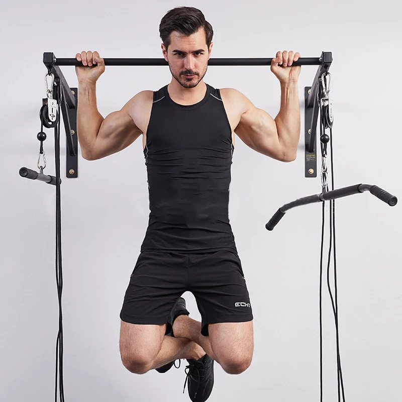 Sistema de máquina de Cable de polea montado en la pared, accesorio de entrenamiento de fuerza para bíceps y tríceps para Fitness, equipo de entrenamiento de gimnasio en casa