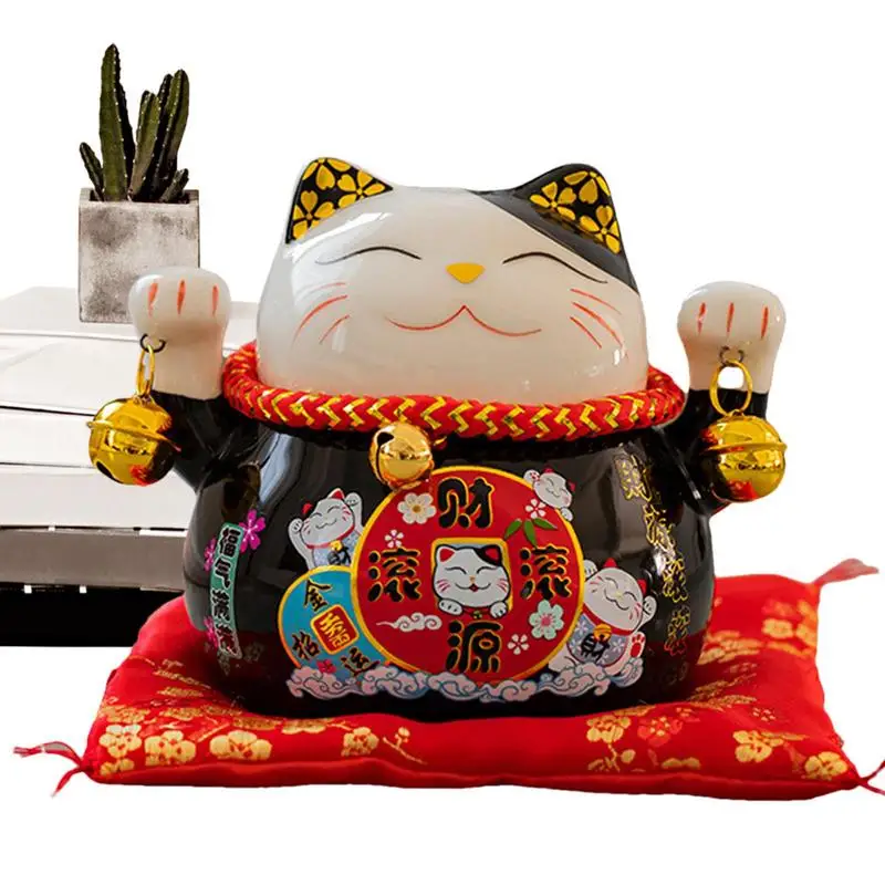 

Maneki Neko Figurine Maneki Neko Feng Shui Fortune Lucky Cat 4.5in Ceramic Animal Cat Characters Feng Shui Fortune Lucky Cat